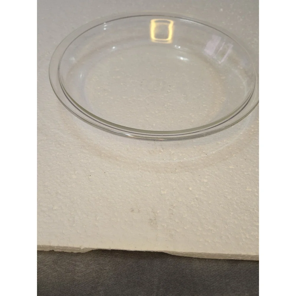 Vintage PYREX 208 8 Inch Deep Round Pie Plate Clear Glass Baking Dish Made in US